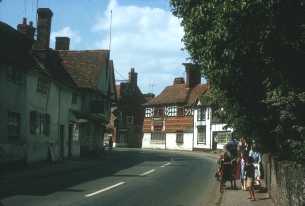 A road in Dorchester photographed in 1964.