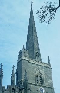 The church of St John the Baptist in Burford.  