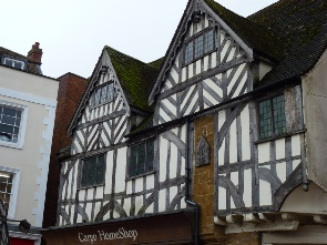Tudor style buildings in Banbury.