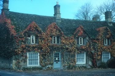 Autumn in Burford in 1976.
